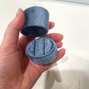 WEDDING RING BOX- grey blue